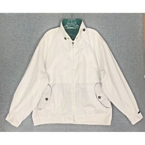 Vintage Fog by‎ London Fog Jacket Mens Large Regular White Full Zip Boating
